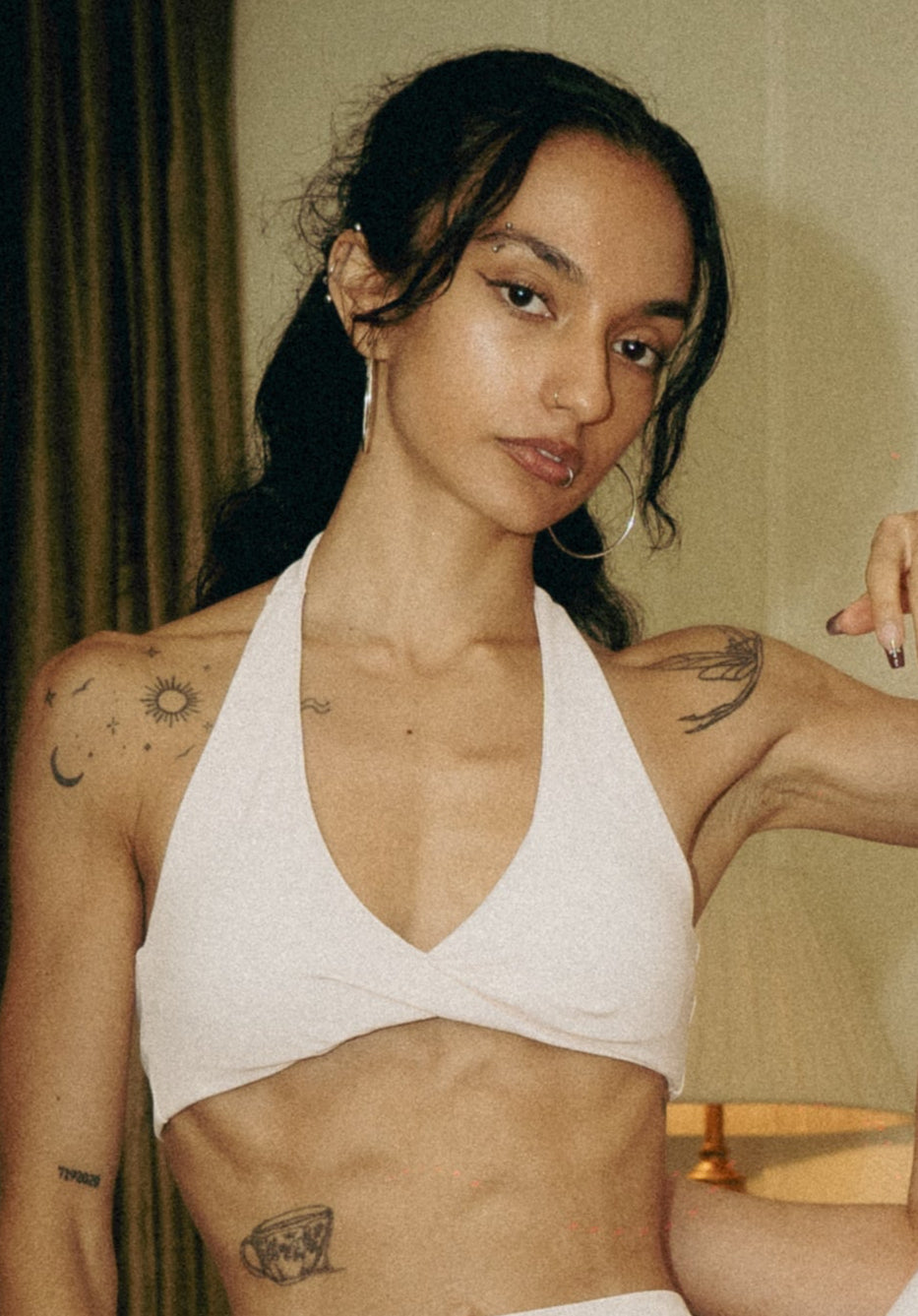 Suenos Twist Halter Bra Baby Pink